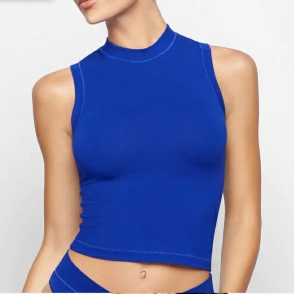 SKIMS Blue Tank Top